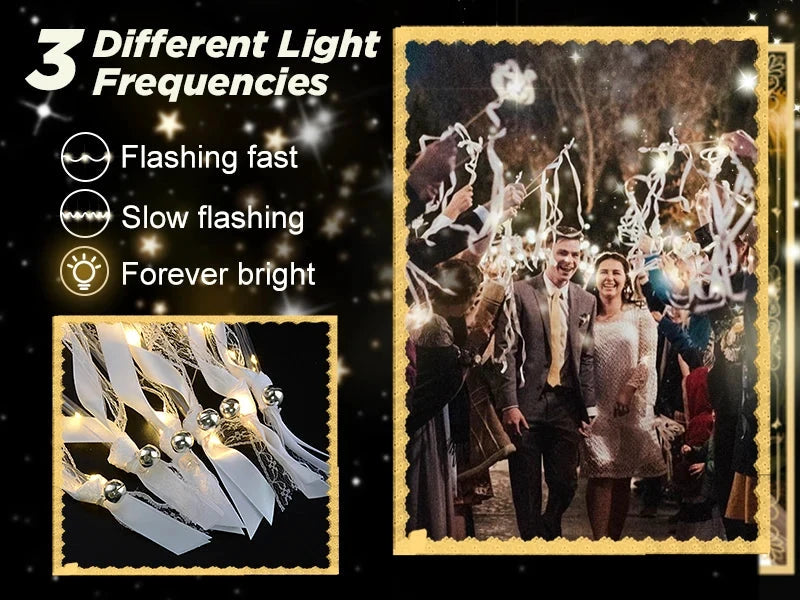 Baguettes Lumineuses LED Lot 200 Mariage Fête Ambiance