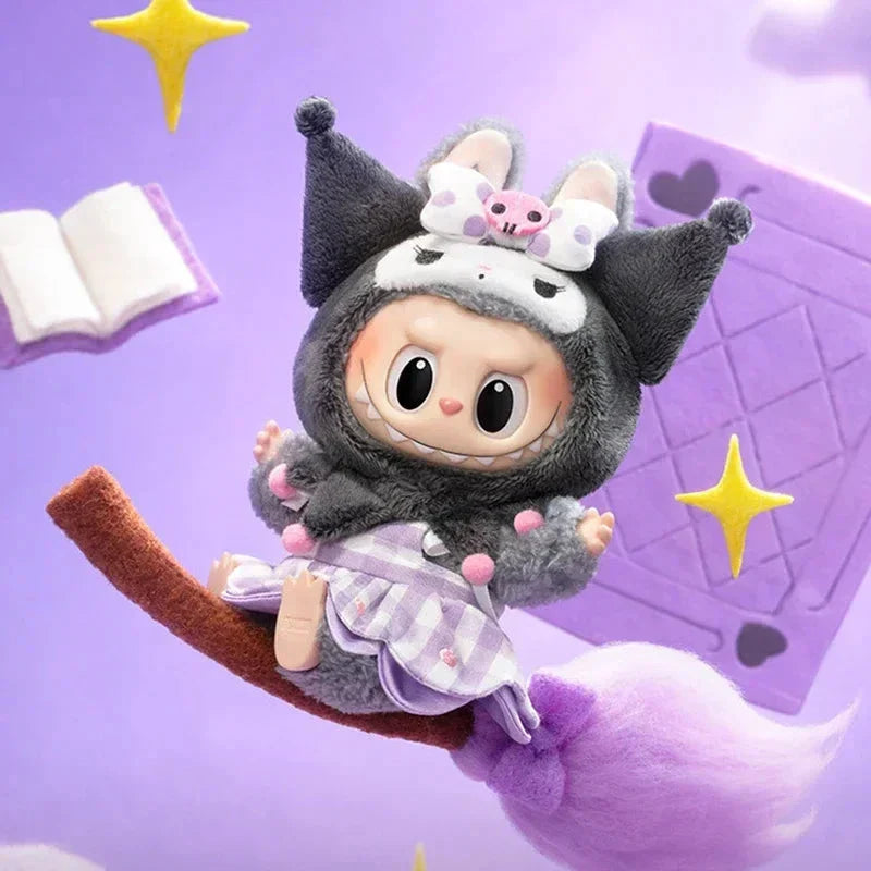 POP MART Hello Kitty Labubu Plush Keychain - Sanrio Characters Series