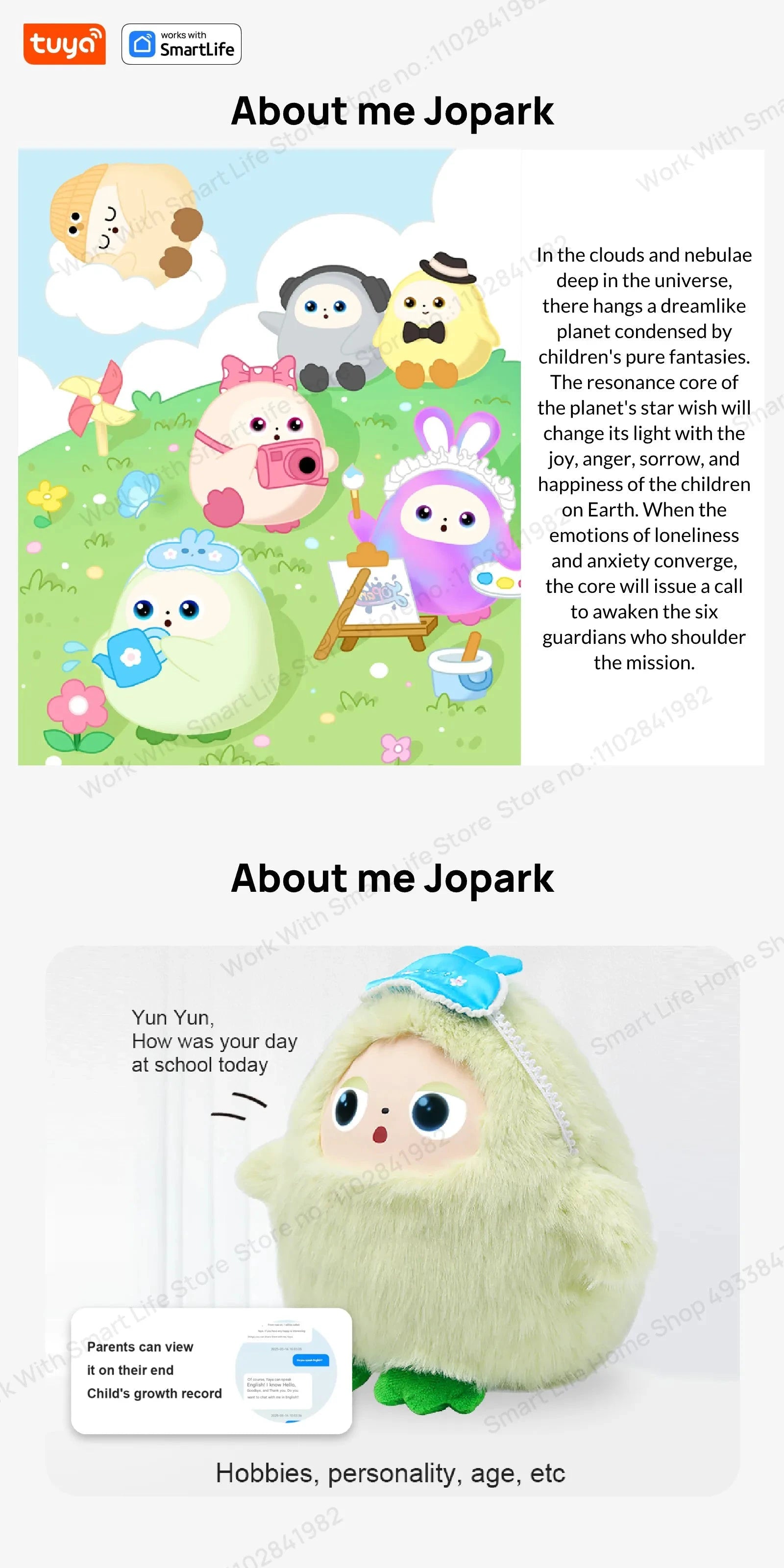 BOBO Gris Robot Peluche AI Yeux LED Commande Vocale USB