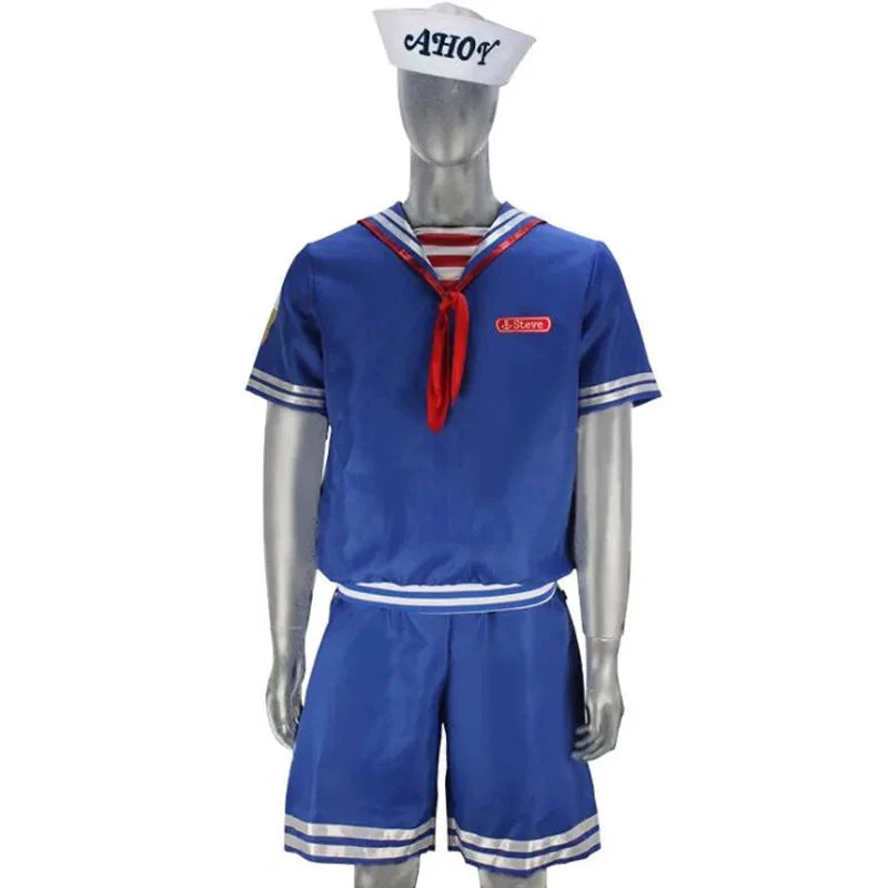 Cosplay Scoops Ahoy Robin Et Steve Harrington Costume Marin Bleu