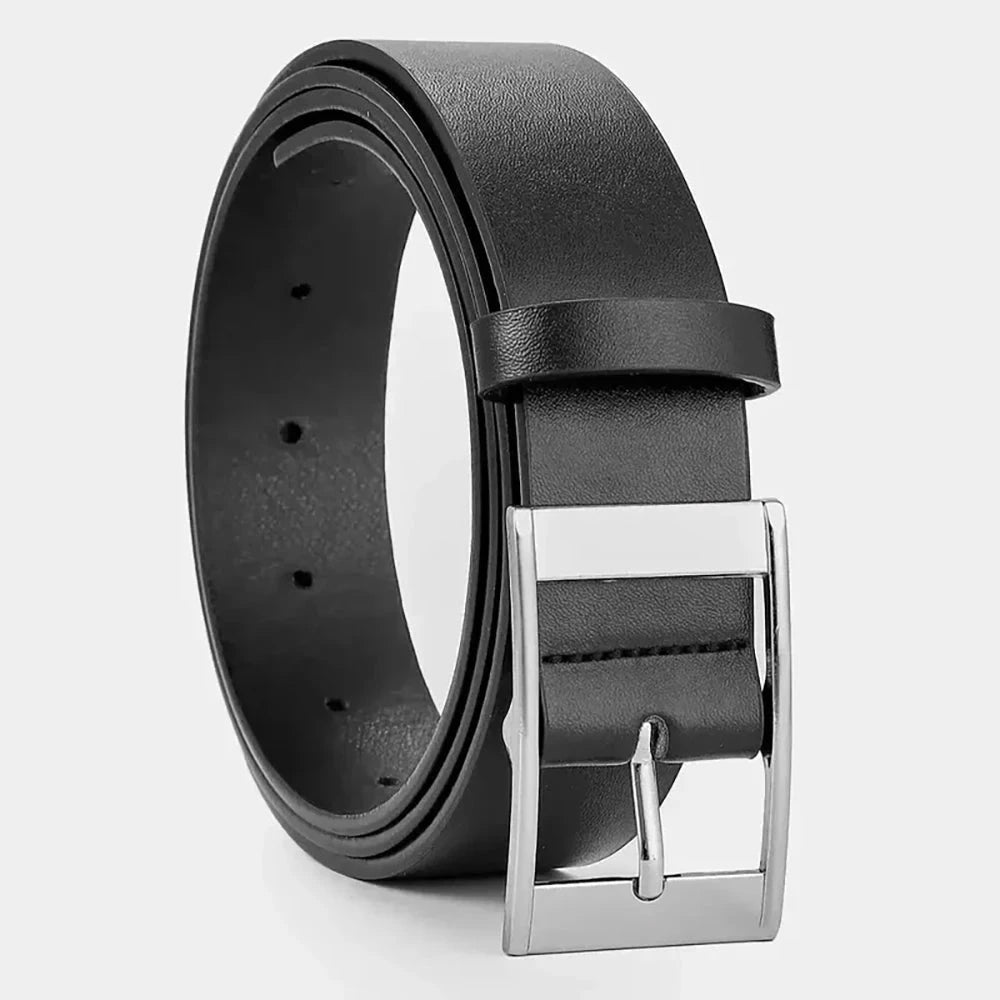 Ceinture Homme Non Marque Cuir PU 3 Cm Boucle Ardillon Métal
