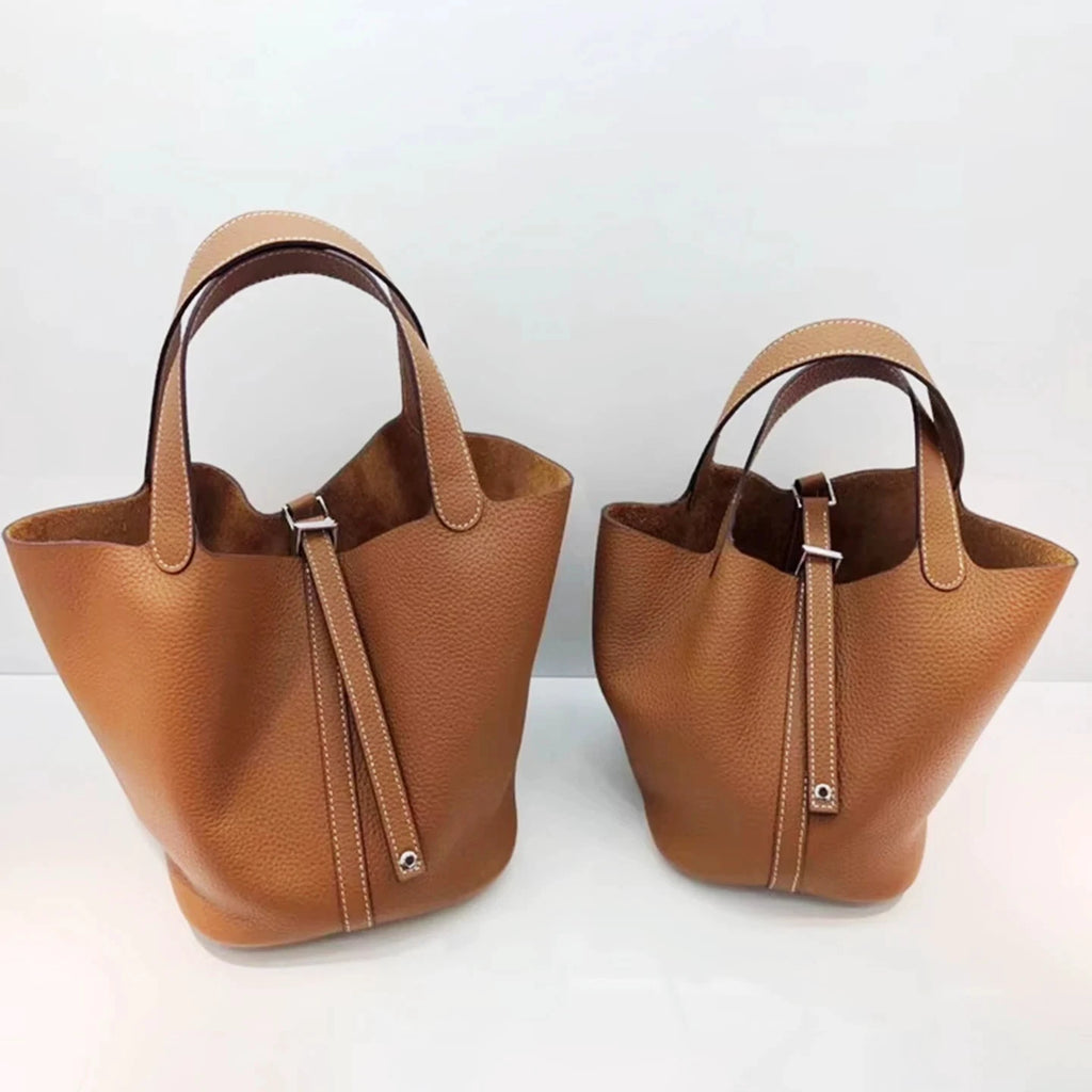 Sac à main seau en cuir véritable - Mendy - LSDLBoutique