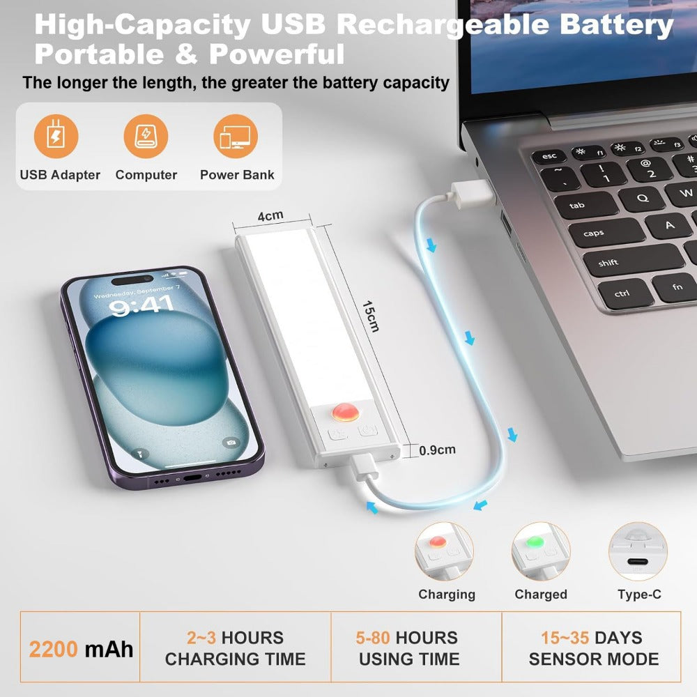 Xiaomi Lampe de Nuit Capteur Mouvement LED Rechargeable USB