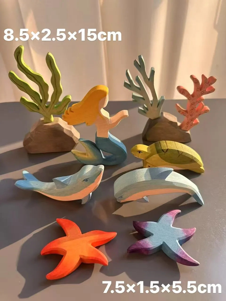 Jouets Bois Montessori Arc En Ciel Formes Empilables Tilleul Colorés Pour Développement Sensoriel Et Motricité by LSDLBoutique.ch