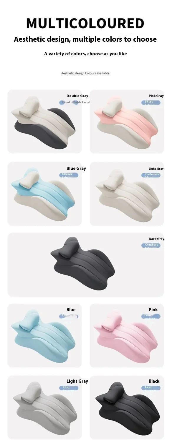 Oreiller Multifonction Mémoire De Forme Gris Chevet