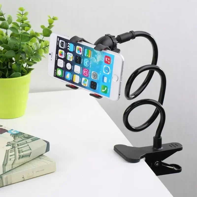 VIKEFON Support Clip Téléphone Flexible 70 cm Bureau Lit
