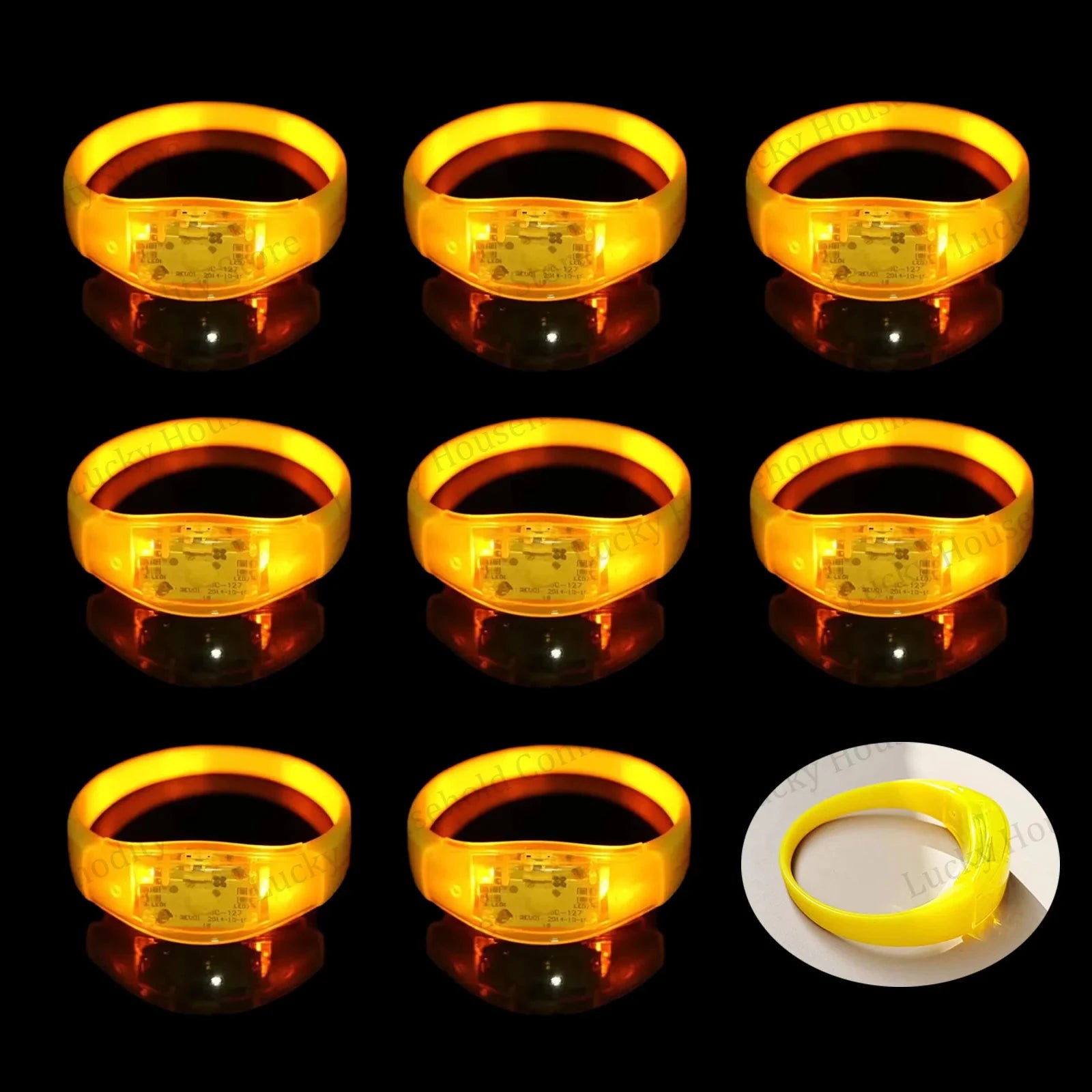 Bracelets LED lumineux activés par musique – Plusieurs lots