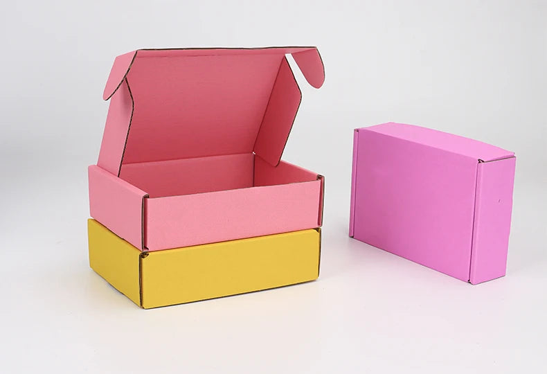 Boîte Pliante Épaisse En Carton Triple Couche Lot De 10 Couleurs