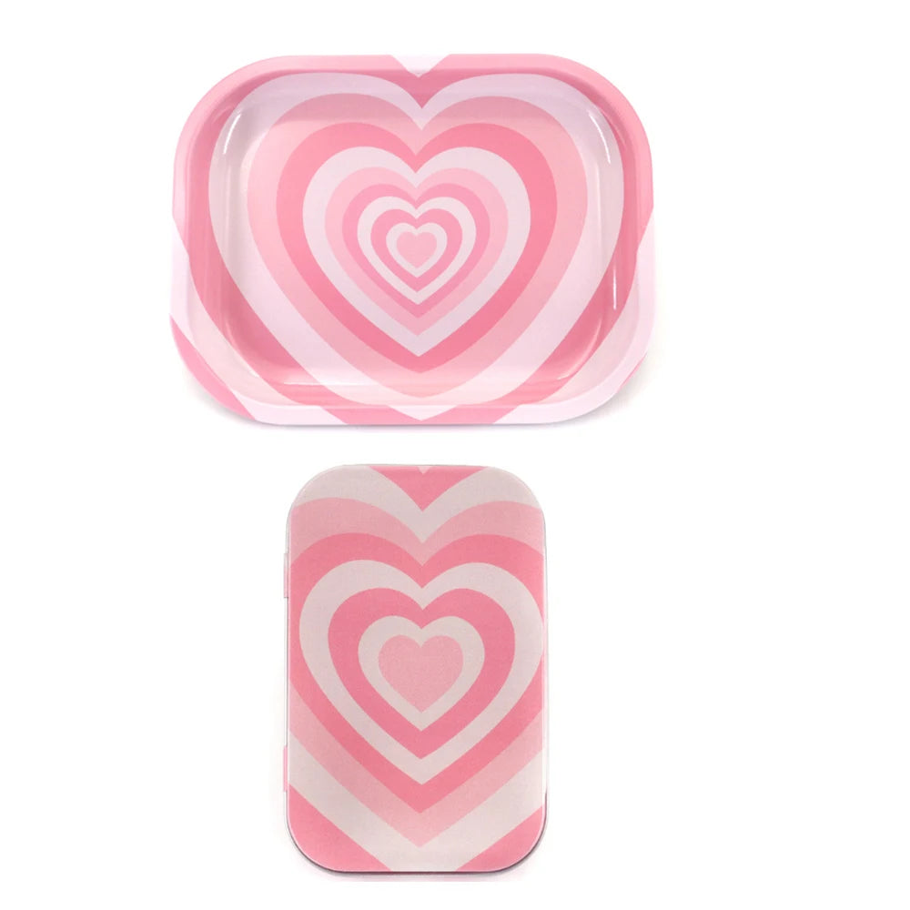 Plateau Roulant 18x14 cm En Fer Blanc Pour Tabac 2 Pièces