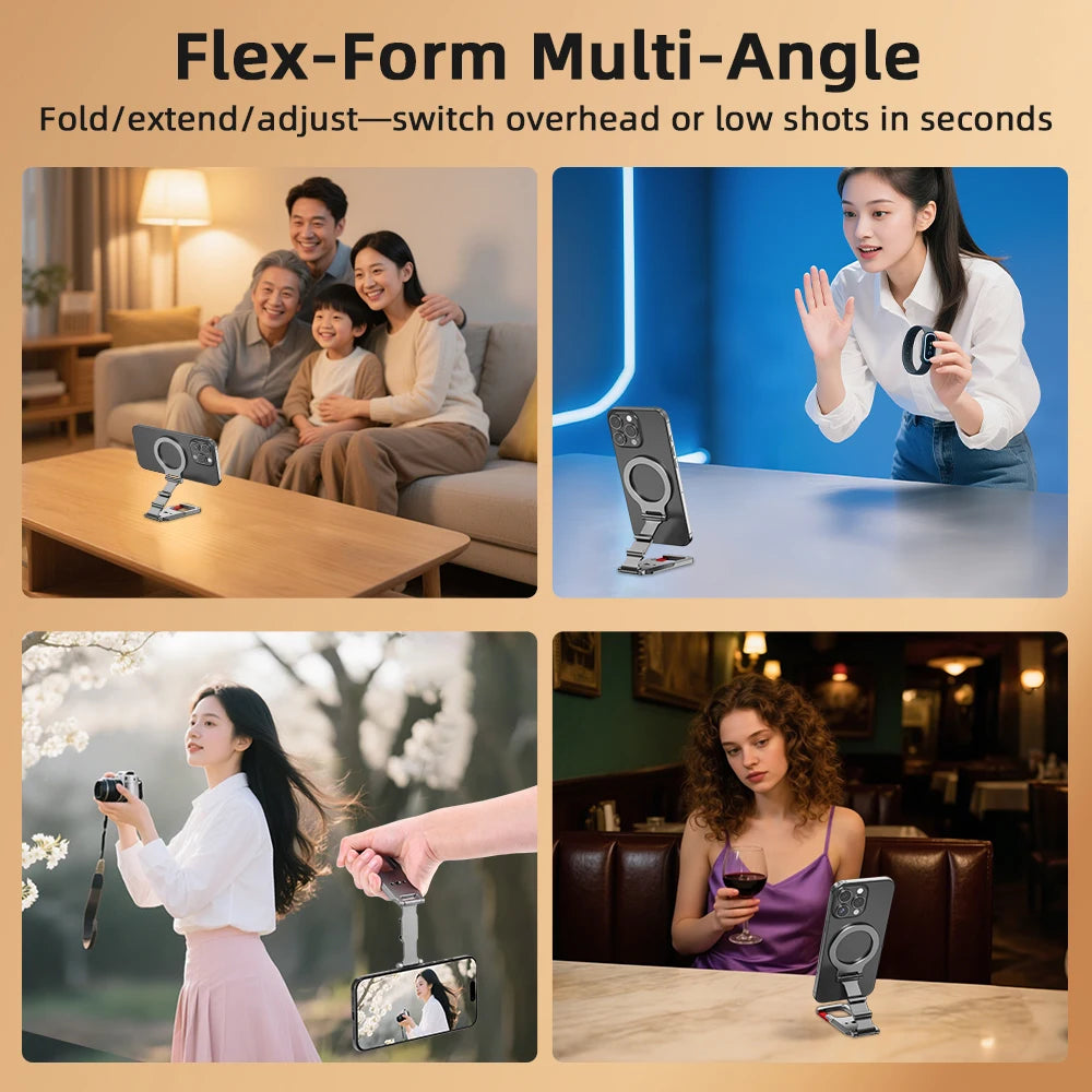 Flymile Support Téléphone Magnétique Mousqueton MagSafe Aluminium