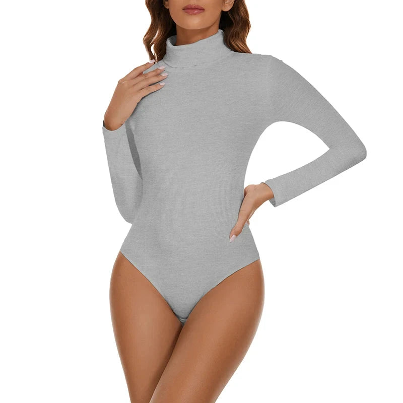 Les Secrets de Léa – Bodysuit thermique col roulé en viscose et spandex – Whitney