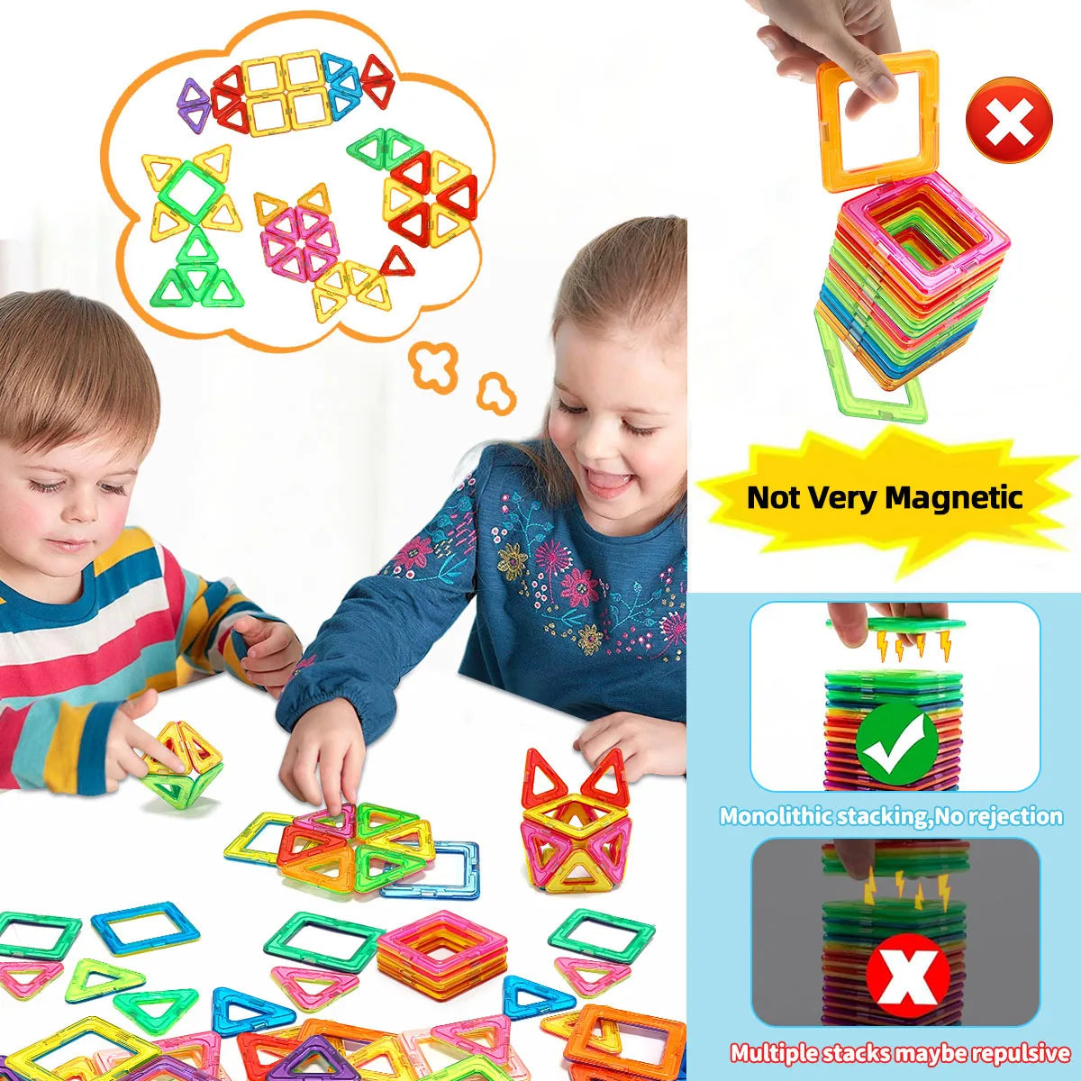 Jouets Magnétiques De Construction STEM Taille Moyenne Pour Bricolage Éducatif Et Apprentissage by LSDLBoutique.ch