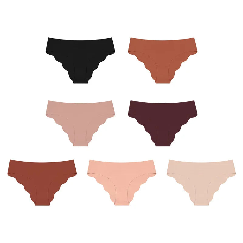 YMQJ Culotte Femme Taille Basse Laser Sans Couture