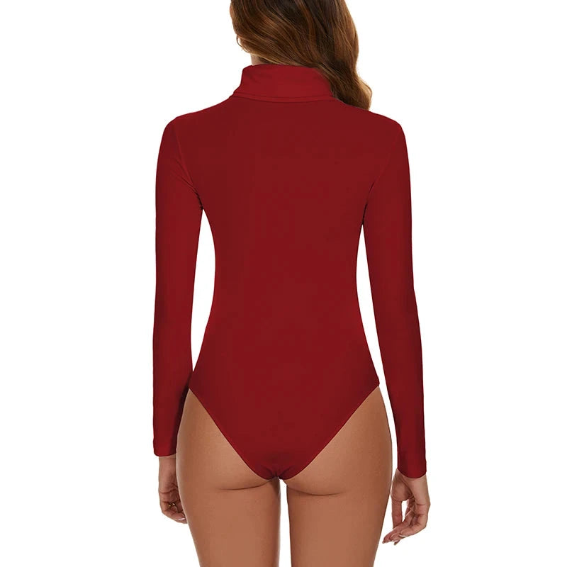 Les Secrets de Léa – Bodysuit thermique col roulé en viscose et spandex – Whitney