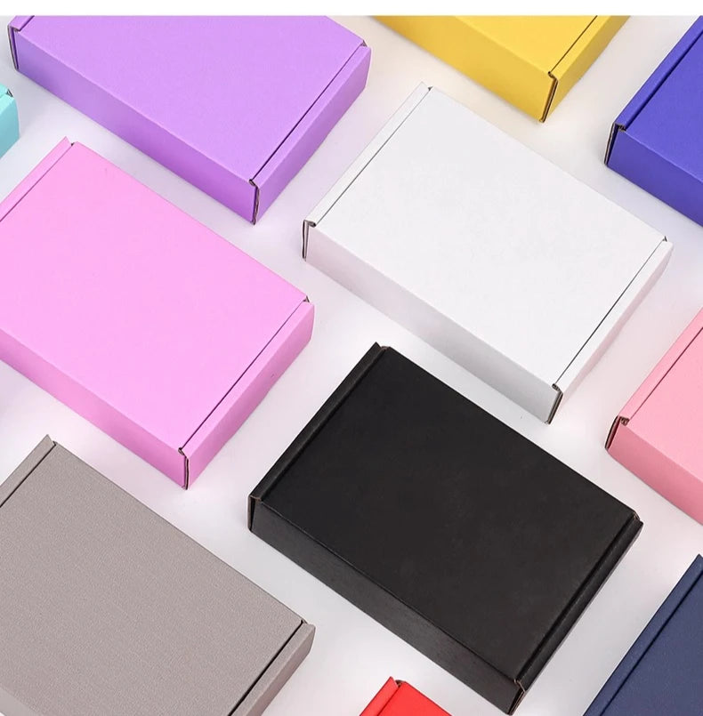 Boîte Pliante Épaisse En Carton Triple Couche Lot De 10 Couleurs