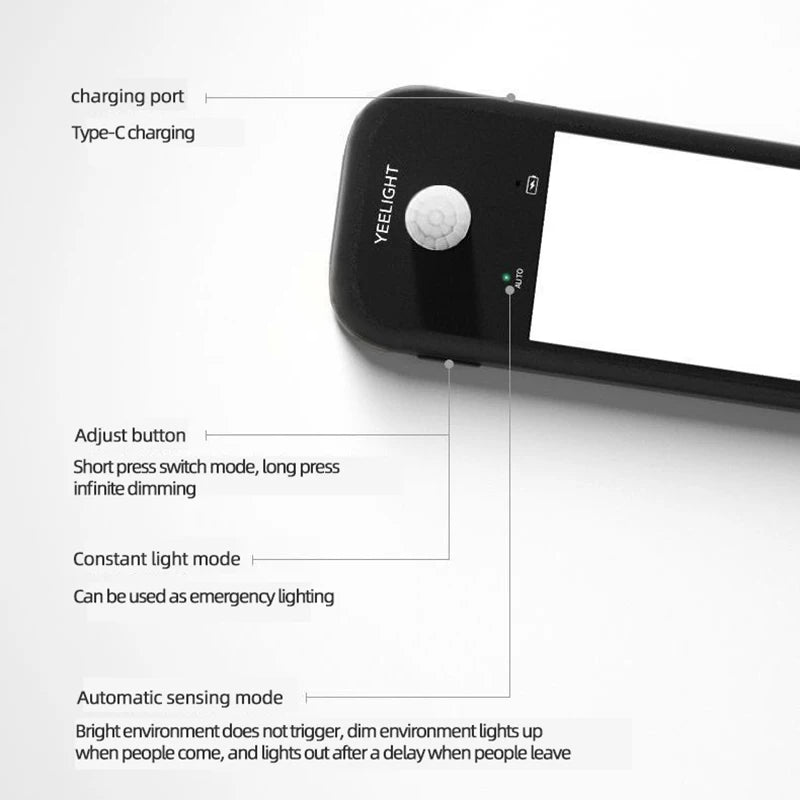 Yeelight Veilleuse LED Détection Mouvement Rechargeable