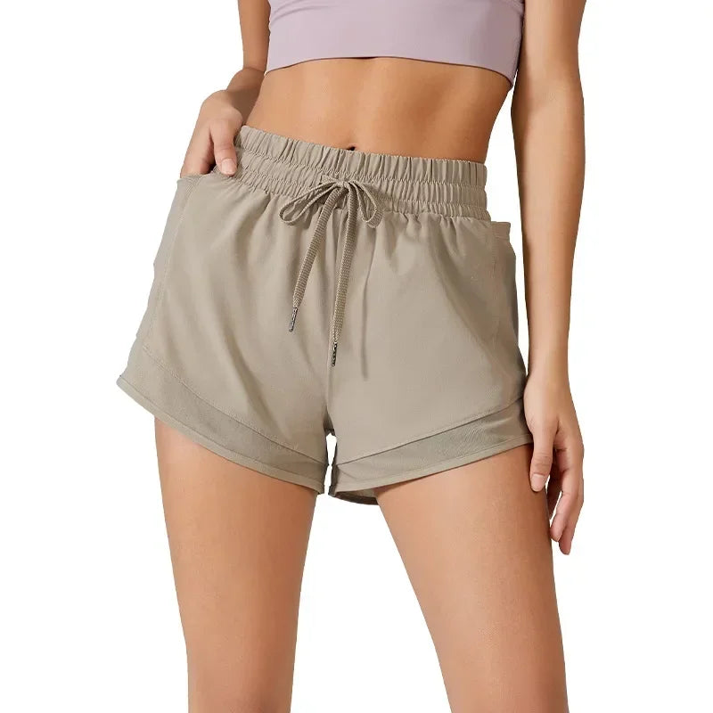 Choice Short Yoga Taille Haute TUNIControl Beige Clair