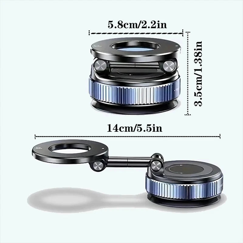 Support téléphone magnétique pliable 360° – noir et bleu, LSDLBoutique