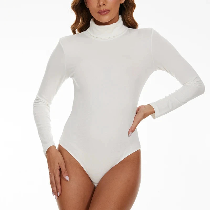 Les Secrets de Léa – Bodysuit thermique col roulé en viscose et spandex – Whitney