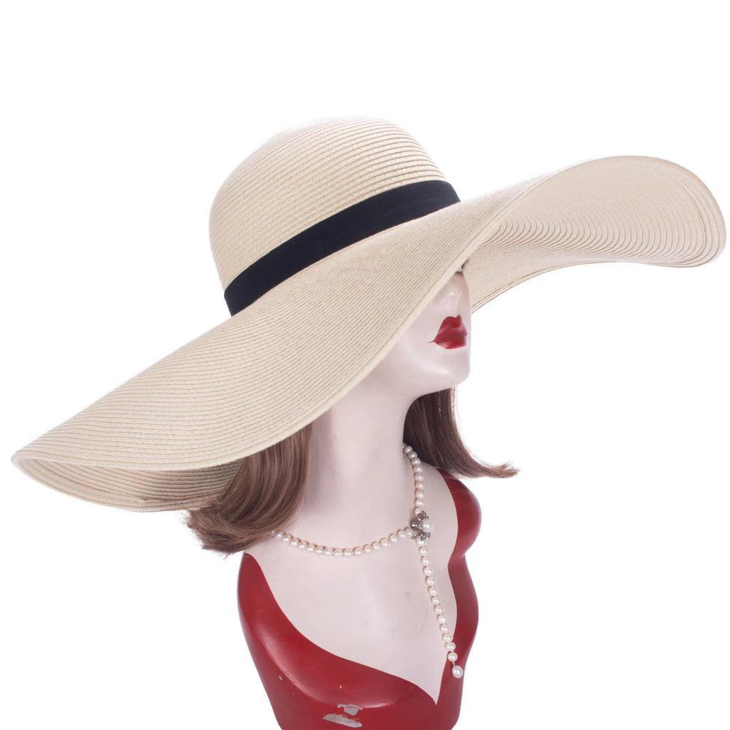 Chapeau de paille pliable à large bord – Lawliet A330