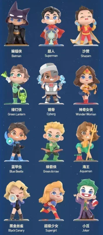 Pop Mart Figurine DC Justice League Enfance PVC Multicolore