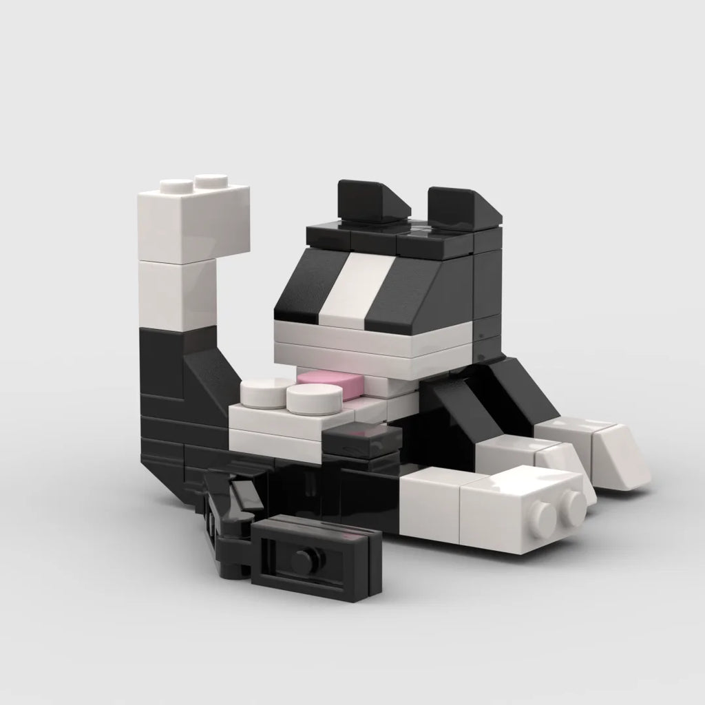 Série Animale 62 Pièces Briques MOC Chat Figures Bricolage Blocs De Construction Enfants Jeux Éducatifs Cadeau Anniversaire by LSDLBoutique.ch