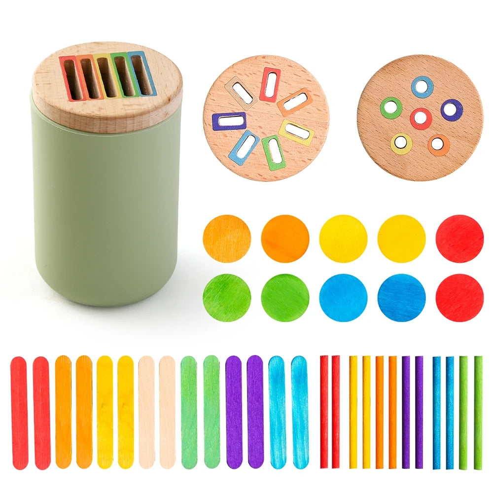 Jouets En Silicone Montessori Tri Des Couleurs Motricité Fine Sensoriels Assortis Puzzle Éducatif Précoce Pour Tout Petits by LSDLBoutique.ch