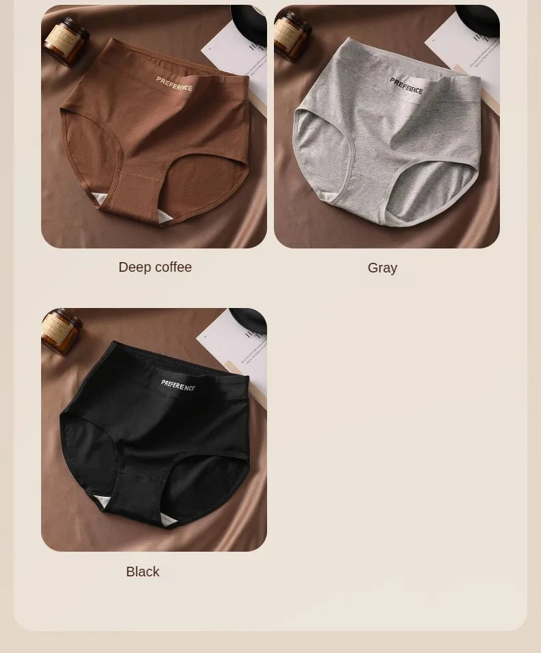 Preference Culotte Taille Haute Coton Beige Marron 7 Pièces