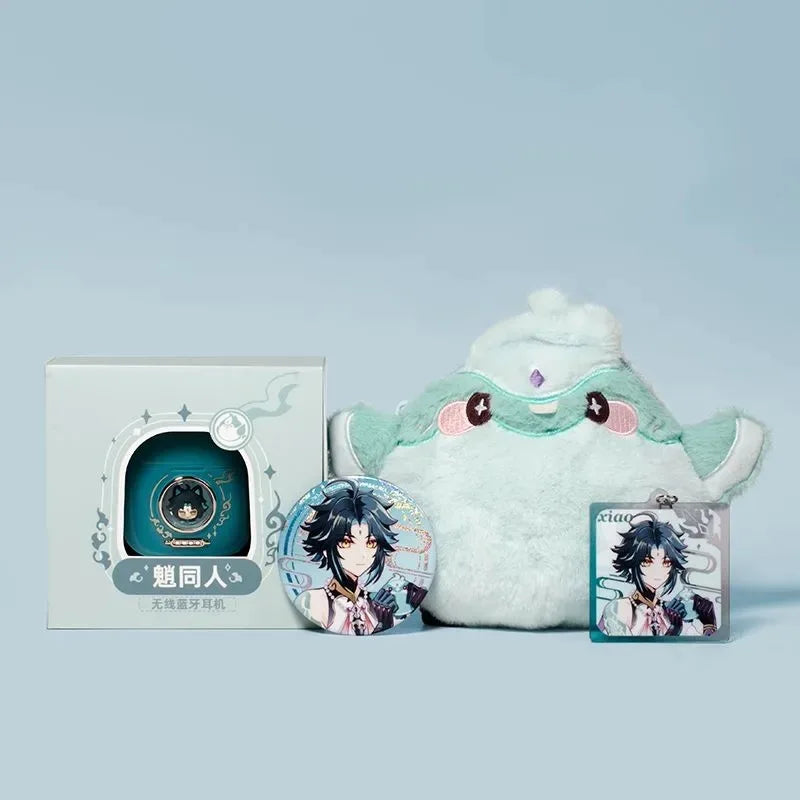 Venti Casque Bluetooth 5.4 Turquoise Genshin Impact Cosplay