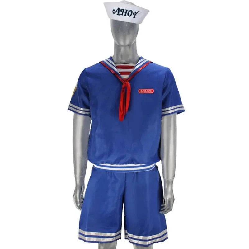 Cosplay Scoops Ahoy Robin Et Steve Harrington Costume Marin Bleu