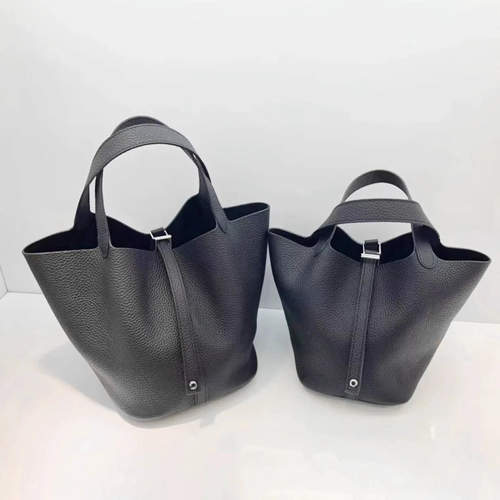 Sac à main seau en cuir véritable - Mendy - LSDLBoutique
