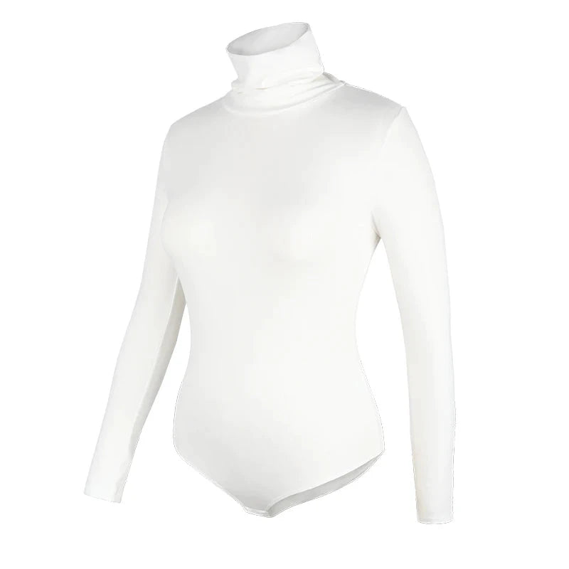 Les Secrets de Léa – Bodysuit thermique col roulé en viscose et spandex – Whitney