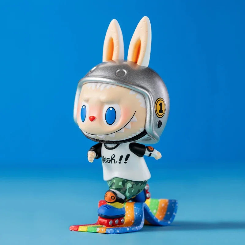 Pop Mart Labubu Figurine Monstres Bonbons PVC Rose Bleu