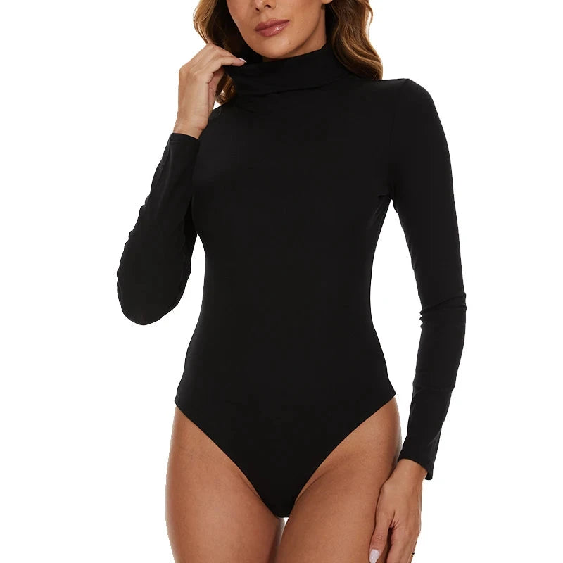 Les Secrets de Léa – Bodysuit thermique col roulé en viscose et spandex – Whitney