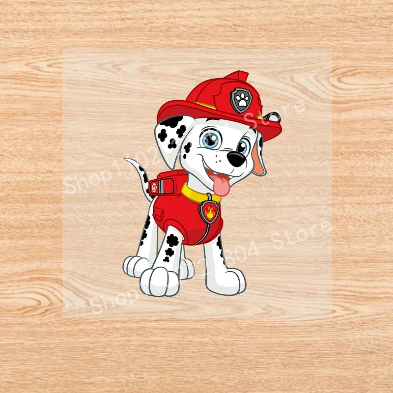 PAW Patrol-Autocollants de vêtements de dessin animé mignons, fer sur des patchs, autocollants de transfert de chaleur Anime Kawaii, cadeau de bricolage cool, fête de vacances by LSDLBoutique.ch