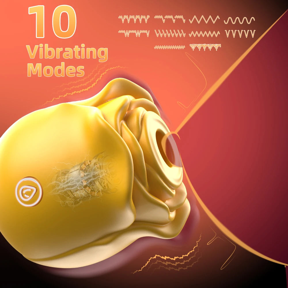 Stimulateur Clitoridien Rose 2 En 1 Succion Et Pulsation Puissante En Silicone Médical Compact Et Élégant by LSDLBoutique