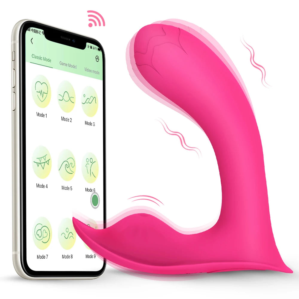 Vibromasseur Connecté Bluetooth Au Design Ergonomique en Silicone Pour Stimulation Clitoris et G Spot by LSDLBoutique