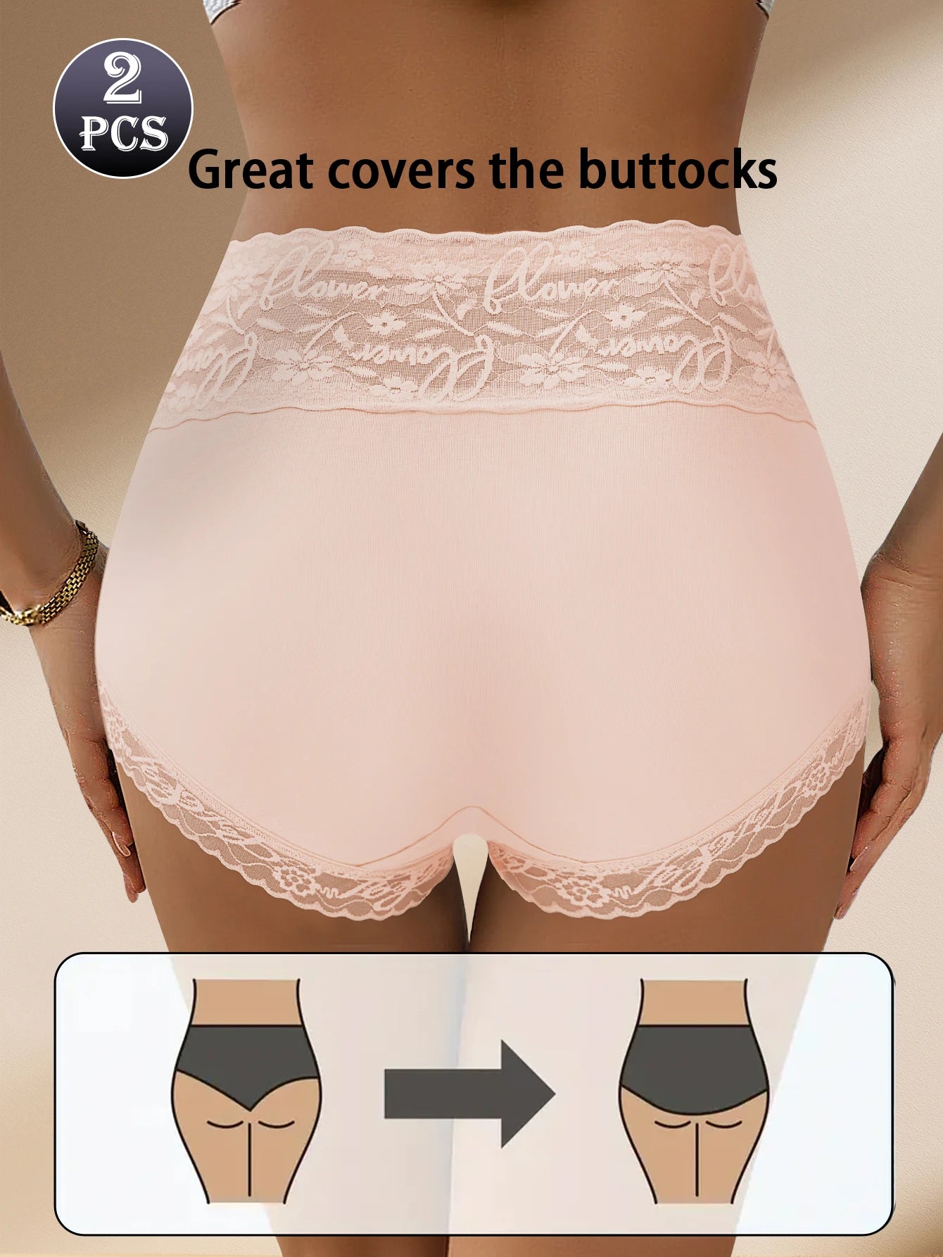 Culottes Mi-Hauteur Blanc Dentelle Florale Patchwork Coton