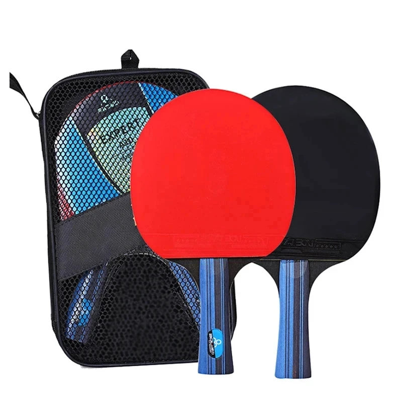 Raquette De Tennis De Table RAOVTE Rouge Noir Ensemble 2 Pièces