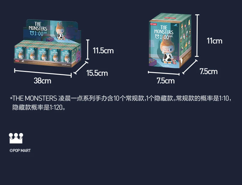 POP MART Labubu Monstres Figurine PVC Boîte Mystère