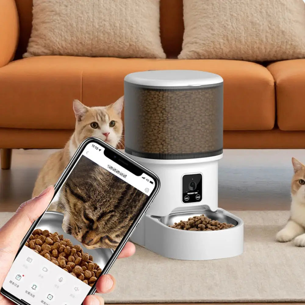 Distributeur automatique 4L LSDLBoutique pour chat et chien avec écran LCD et contrôle via smartphone