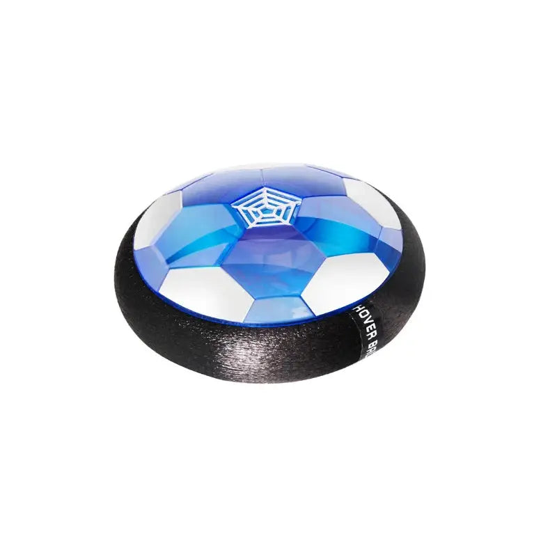 Ballon de football électrique rechargeable pour enfants; jouet flottant bleu translucide et noir, hover-ball intérieur/extérieur
