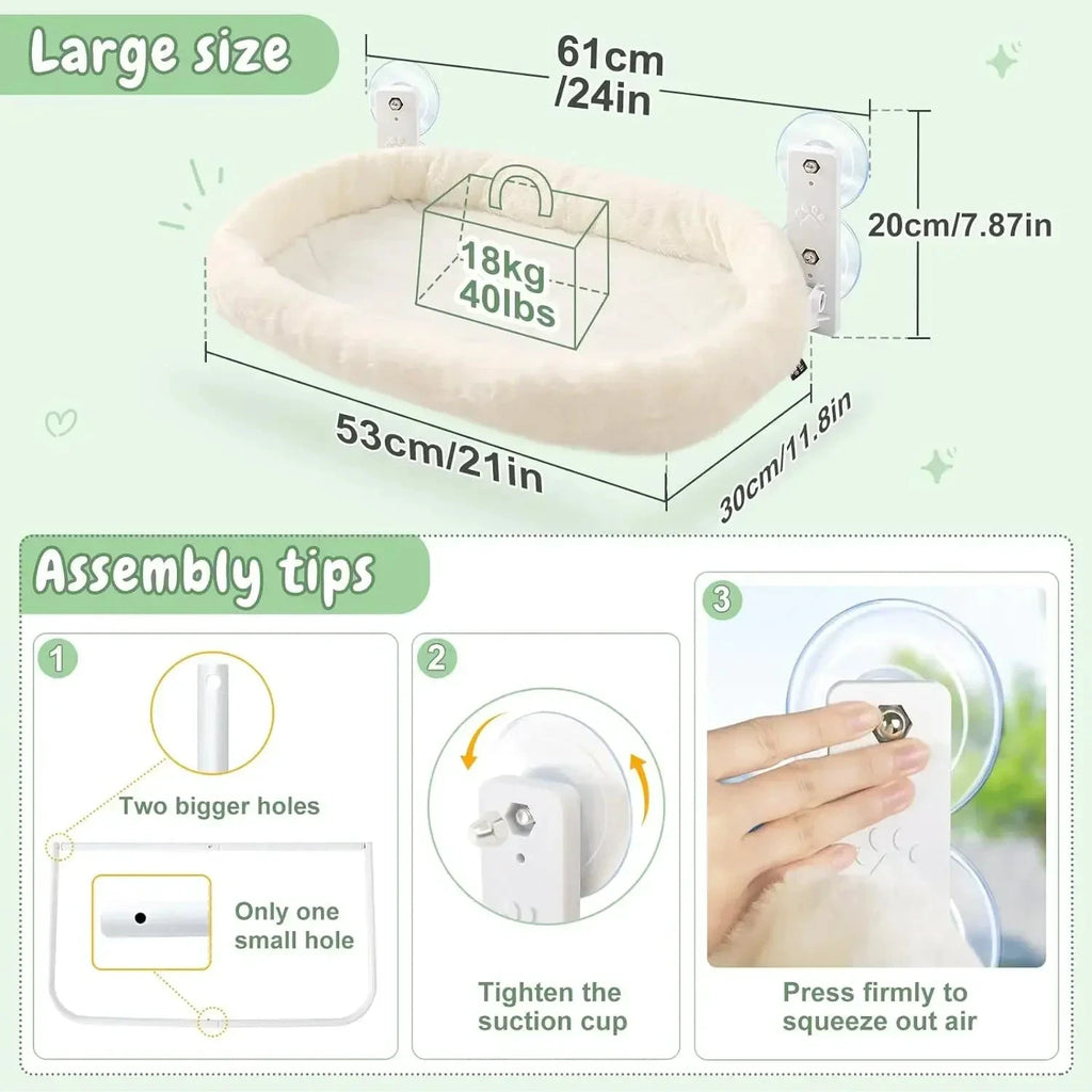 Hamac d Hiver Pour Chat Ventouse Fenêtre Suspendue