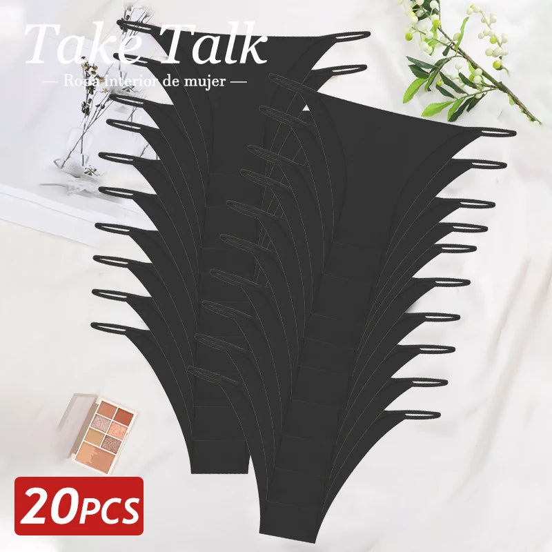 Take Talk Culotte Sans Couture Ultra Fine Respirante Lot de 20