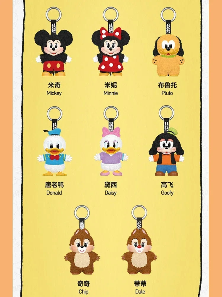 POP MART Mickey famille mignon ensemble porte-clés série boîte aveugle boîte mystère devinez sac jouet poupée mignon Anime Figure ornement de bureau by LSDLBoutique.ch