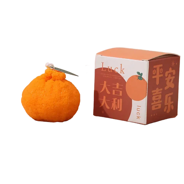Internet Celebrity Orange Ugly Aromatherapy Candle, Soy Wax, Creative Gift, Shooting Props, Scene Decoration, Ornament