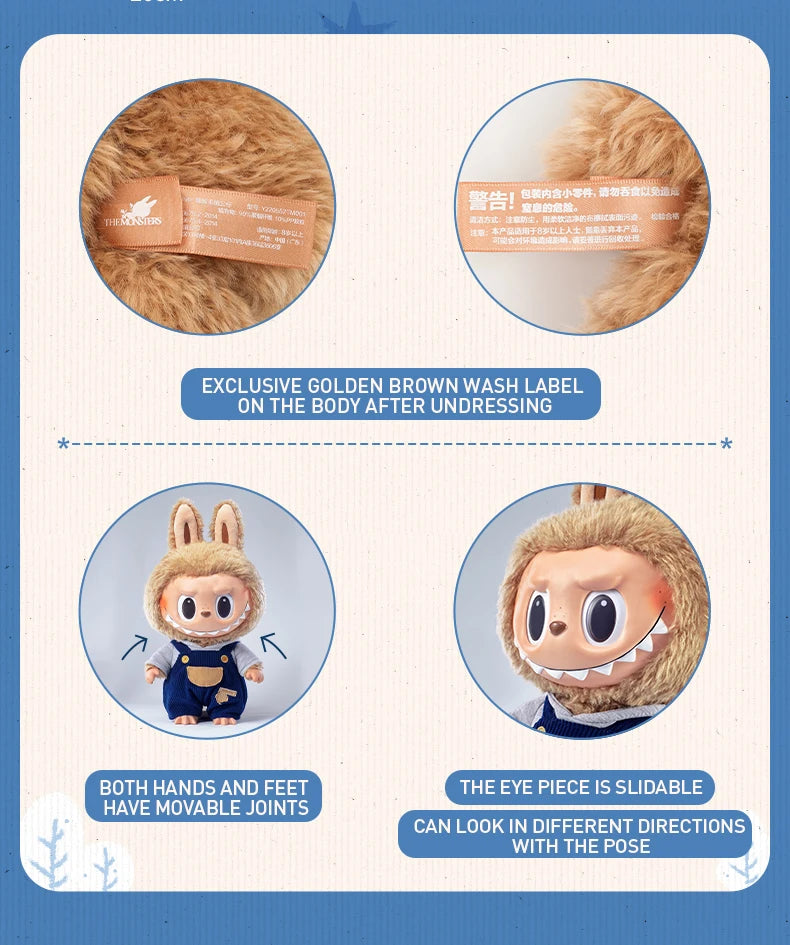 POP MART Labubu Time To Chill Poupée Vinyle Peluche Beige