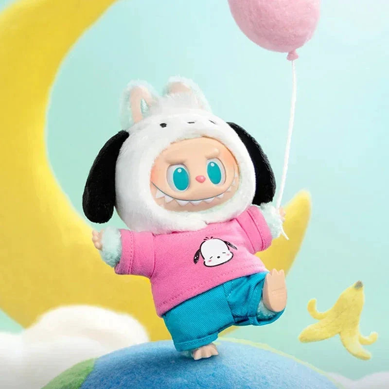 POP MART Porte-clé Peluche Labubu Hello Kitty - Sanrio Characters Series