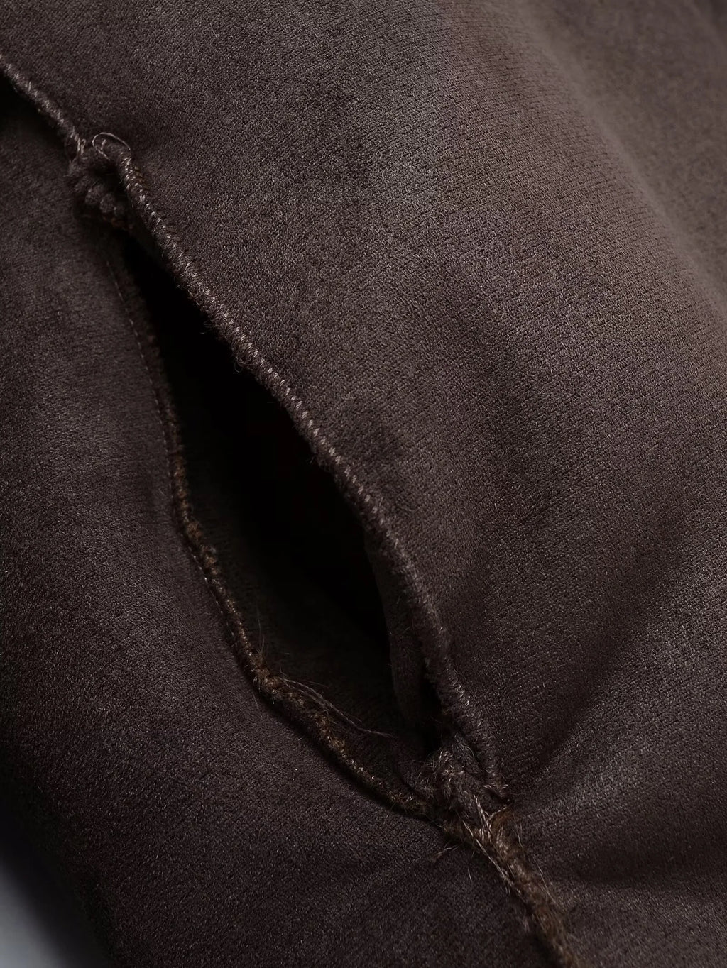 Veste Décontractée Femme Réversible Col En Fausse Fourrure Marron