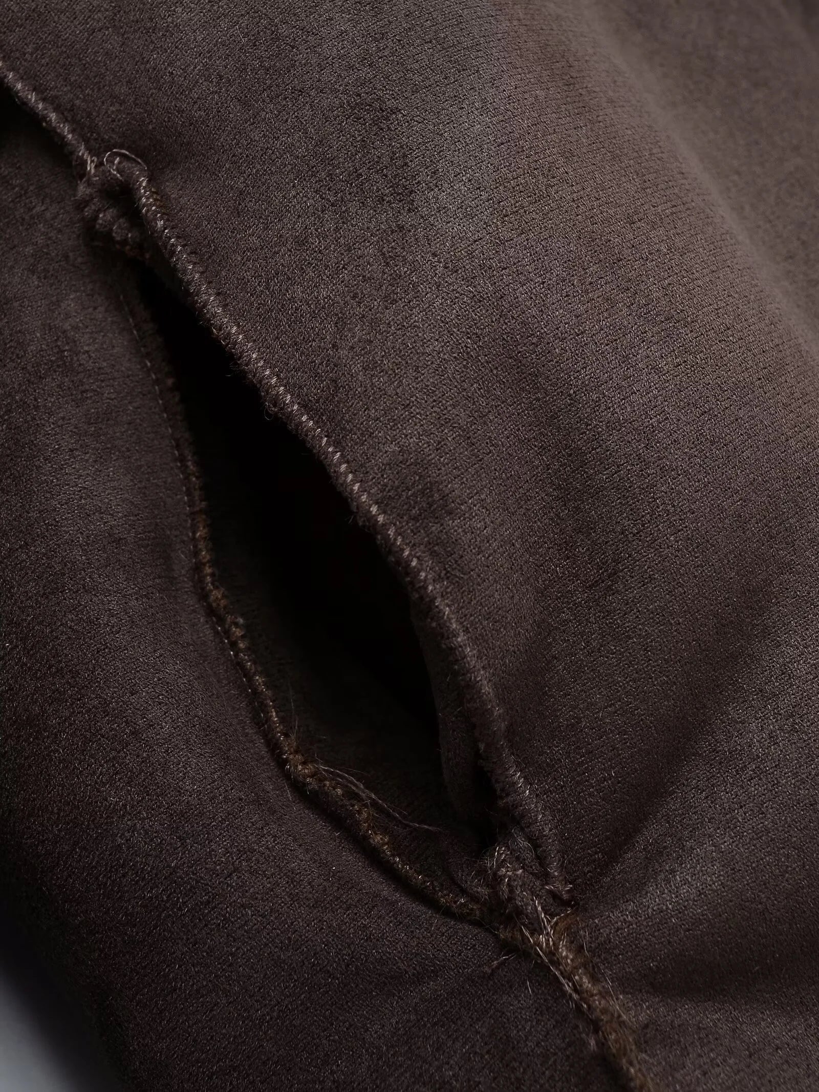 Veste Décontractée Femme Réversible Col En Fausse Fourrure Marron